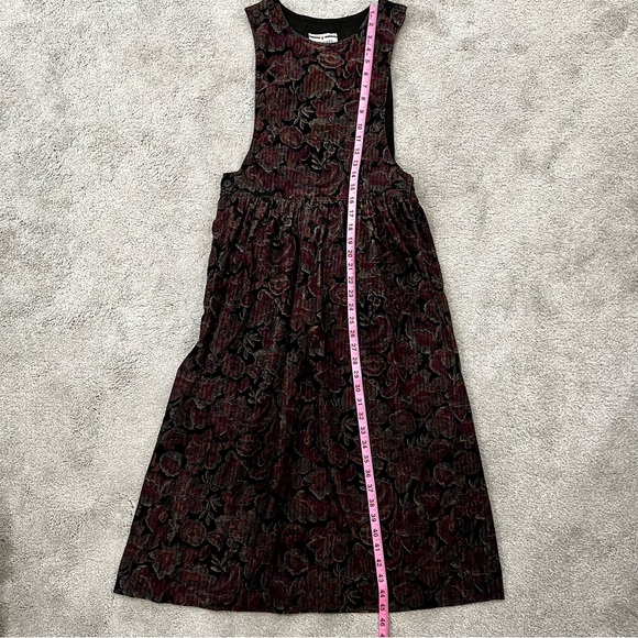 Woodward Vintage Black Floral Tapestry Sleeveless Dress Women’s Sz 6 - Picture 8 of 10